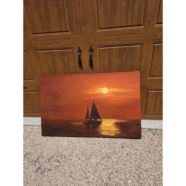 Deane Olson Sailboat Painting For Sale In San Antonio - Image 6 of 11