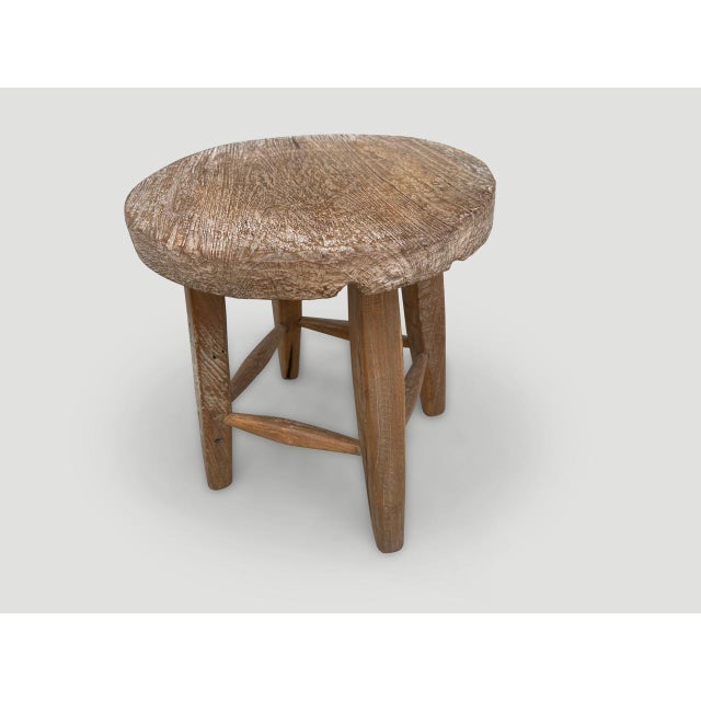 Andrianna Shamaris Wabi Sabi Round Side Table or Stool For Sale - Image 4 of 6