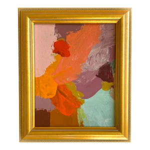 "Festive Layers" 2024 Framed Painting by Jessalin Beutler