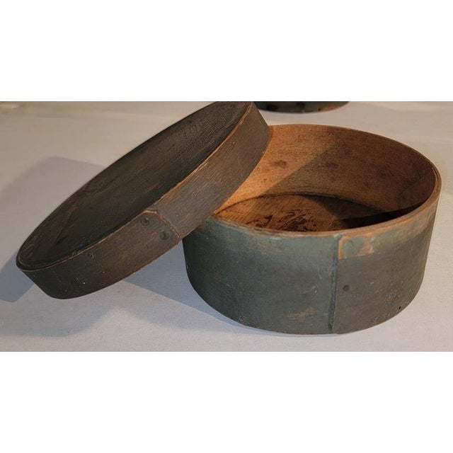 Collection of Three 19thc Original Painted Pantry Boxes -3 For Sale In Los Angeles - Image 6 of 7