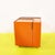 Orange Laminated Sewing Machine Cube on Wheels For Sale - Image 11 of 11