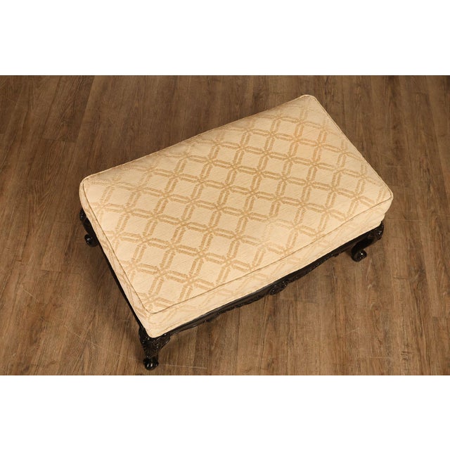 French Lane Venture French Louis XV Style Ottoman For Sale - Image 3 of 18