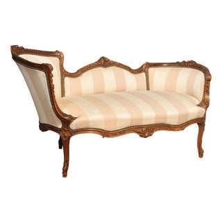 Carved Walnut Framed Sofa, 1890s For Sale