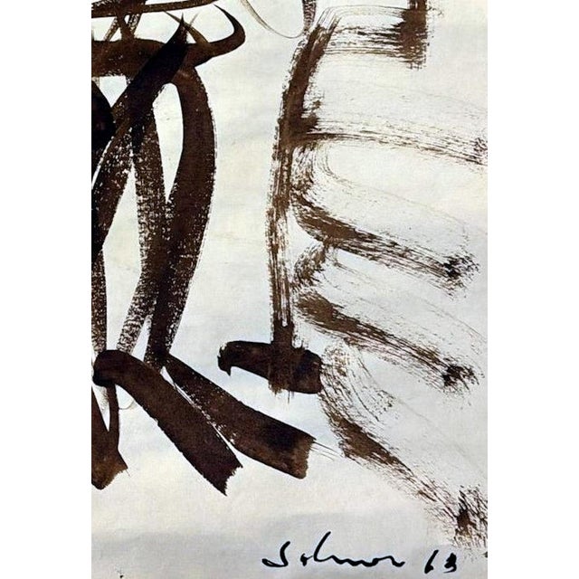 Abstract Drawing on Textured Paper For Sale - Image 15 of 17