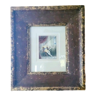 Beatifully Framed Watercolor “The Lover” English School 1820 For Sale