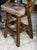 Chisum Slate Barstool | Leather | Tufted | Swivel | Modern Rustic | Arms | Grey | Taupe For Sale - Image 4 of 9