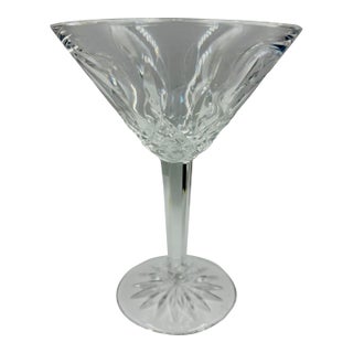 Late 20th Century Waterford Crystal Lismore Martini Glass For Sale