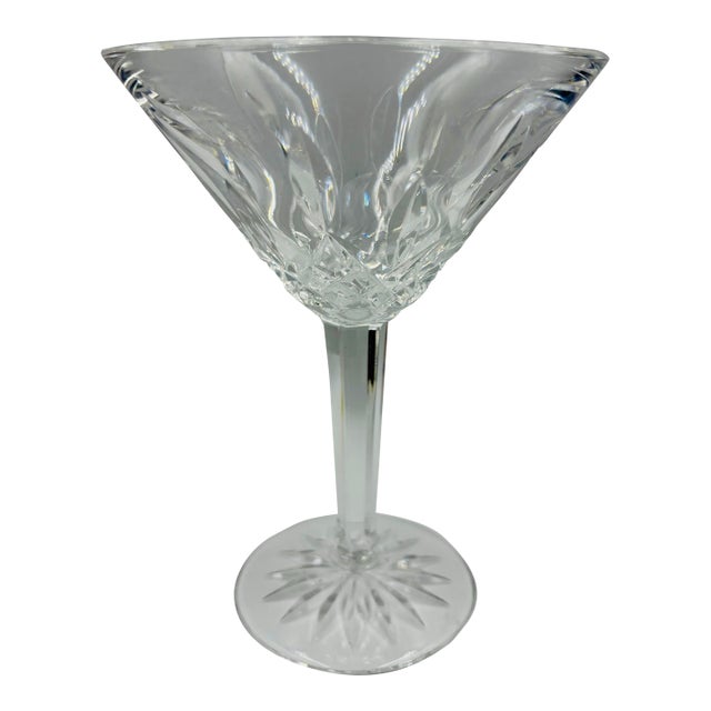 Late 20th Century Waterford Crystal Lismore Martini Glass For Sale