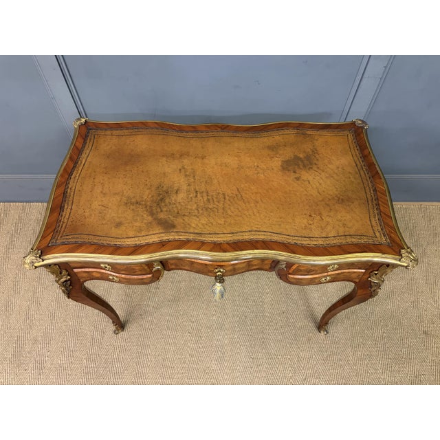 Antique French Parquetry Desk, 1885 For Sale - Image 9 of 18