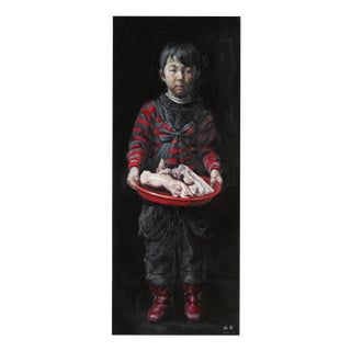 Wei Yi 魏艺, Zhang Chunhua from Childhood, Larger Than Life, 2010, Oil on Canvas For Sale
