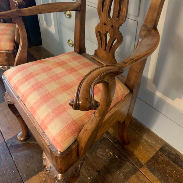 Pair of Northern European Rococo Carved Armchairs For Sale - Image 13 of 16