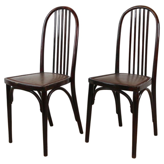 Set of Art Nouveau 1st Edition Thonet Chairs attributed to Josef Hoffmann, 1906 For Sale