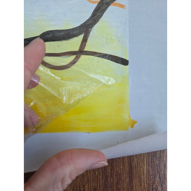 Contemporary Tree of Life Hand Painted Triptych on Canvas For Sale - Image 9 of 9