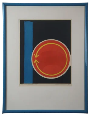 1969 Horst Egon Kalinowski "Sens Contradictoire" Colored Etching 7/100