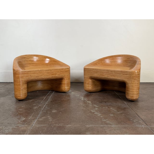 Organic Modern Stacked Plywood Lounge Chairs For Sale - Image 18 of 18