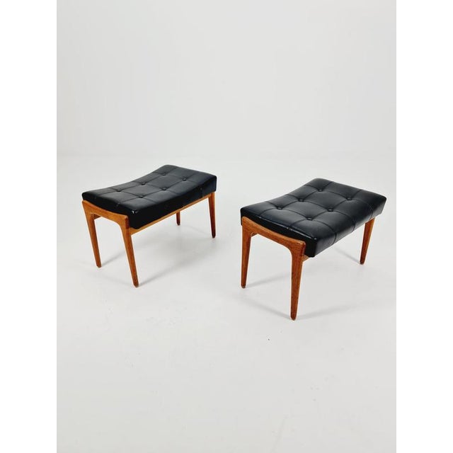 Brown Mid-Century Modern Danish Stool by Bröderna Anderssons, 1960s For Sale - Image 8 of 11