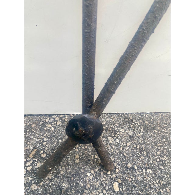 1950s Brutalist Style Metal Sculpture of Crucifixión Figure For Sale - Image 10 of 12