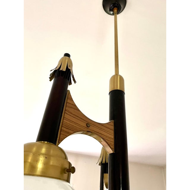 Vintage Italian Pendant Light from Targetti, 1950 For Sale - Image 11 of 15