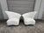 Mid-Century Modern Pair of Asymmetrical Channel Back Lounge Chairs For Sale - Image 3 of 14