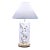 White and Light Blue Butterfly Cloche Lamp For Sale