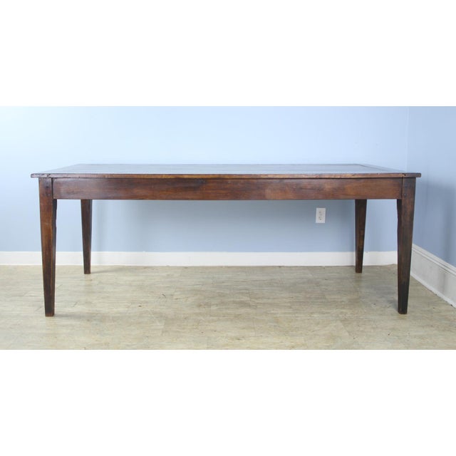 Antique Chestnut Farm Table with Breadboard Ends Chairish