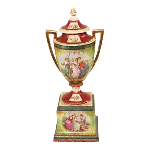 Antique German Erdmann Schlegelmilch Porcelain Vase