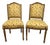 Pair of 19th Century Louis XVI Gilt Upholstered Side/Parlor Chairs For Sale