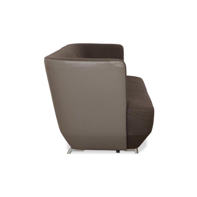 Daja 3-Seater Sofa in Grey Fabric and Leather from Leolux For Sale - Image 10 of 12