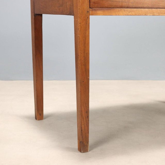 Wood Vintage Directoire Walnut Desk For Sale - Image 7 of 10
