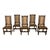 Brown Antique 19thC Set 6 Carved Caned Jacobean Barley Twist Walnut Dining Chairs 1870 For Sale - Image 8 of 18