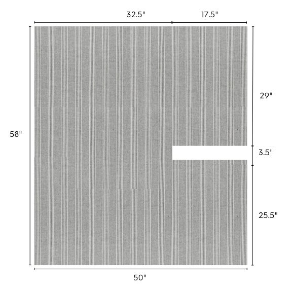 Ralph Lauren Ralph Lauren Fawkes Woolen Stripe Fabric Remnant 32" X 58" For Sale - Image 4 of 5