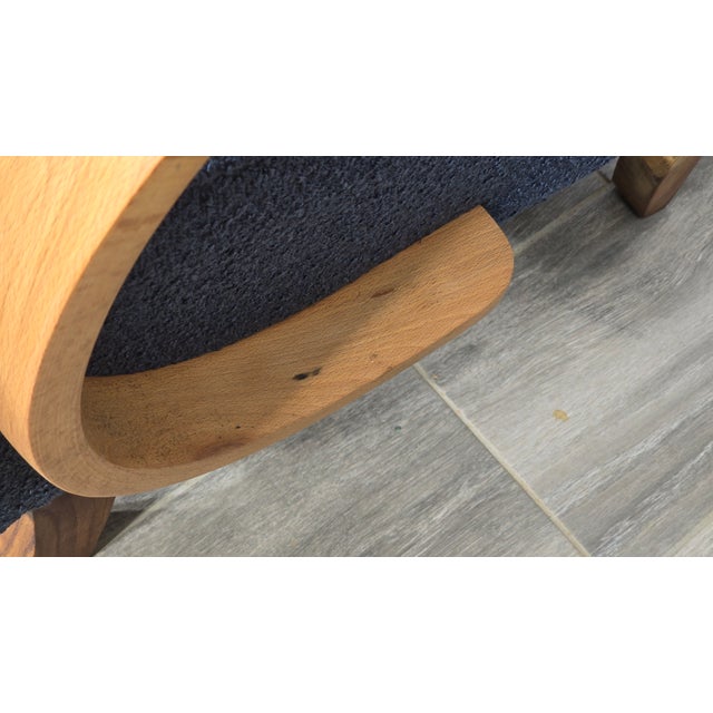 Lounge Chairs by Jindrich Halabala, 1940s, Set of 3 For Sale - Image 4 of 15