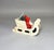1940s 1940s Vintage German Putz Santa in Snowy Sleigh With Bottle Brush Tree For Sale - Image 5 of 15
