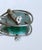 1960s Vintage Mid Century Modern Israeli Studio Alpaca Silver Chrysocolla Eilat Stone Brutalist Brooch Pin 1960s For Sale - Image 5 of 11