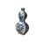 Asian Oriental Slim Flat Gourd Shape Flower Theme Porcelain Art Vase For Sale - Image 3 of 14