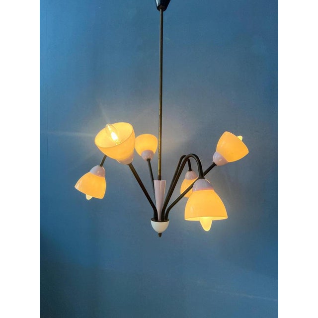 Mid-Century Lilac Spider Lamp, 1950s For Sale - Image 11 of 11