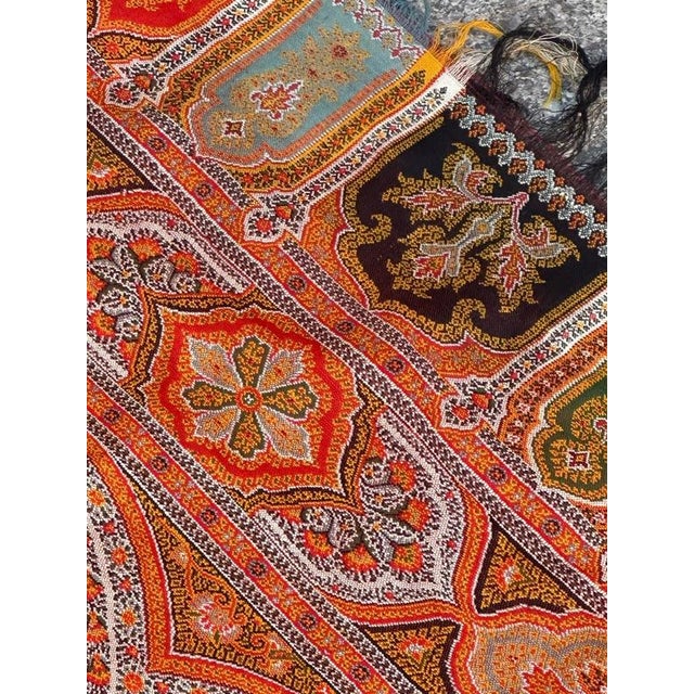 Antique Long Kashmir Shawl, 1890s For Sale - Image 17 of 18