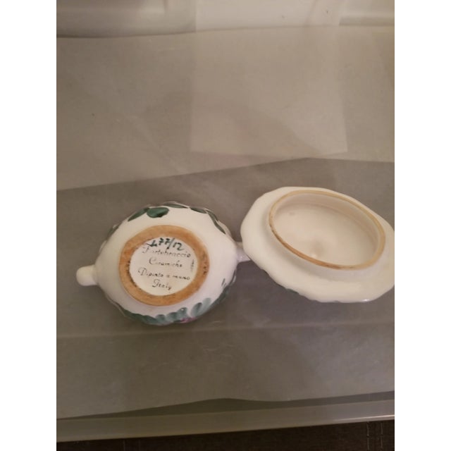 Vintage Italian Ceramic Lidded Dish For Sale - Image 4 of 5