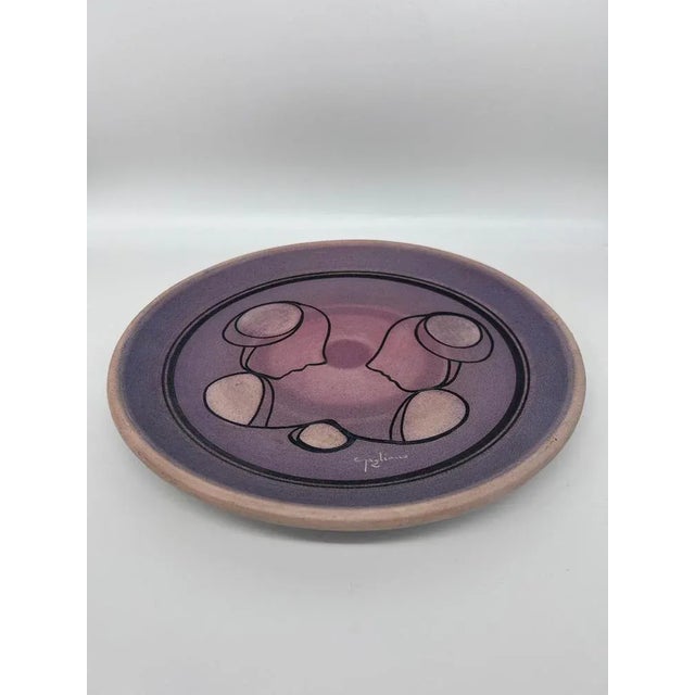 Ceramic Decorative Dish by Robert Gagliano, 1970s For Sale - Image 6 of 8