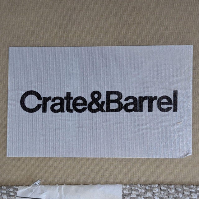 Textile Crate & Barrel Transitional Chair and a Half Lounge Chair For Sale - Image 7 of 8