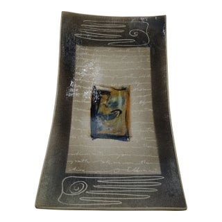 1990s Alejandra Almuelle Pottery Tray For Sale