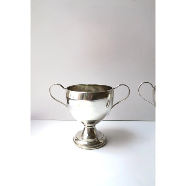 Metal Sterling Silver Creamer and Sugar Set For Sale - Image 7 of 11
