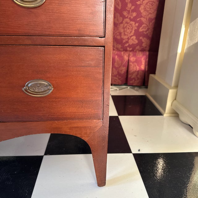 Handsome Large 18th Century Antique Cherry Hepplewhite Tall Dresser For Sale - Image 9 of 11