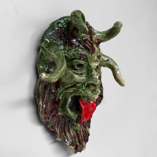 Contemporary Apotropaic Ceramic Mask by Gennaro Condurso, Seminara, Italy, 2010s For Sale - Image 3 of 10