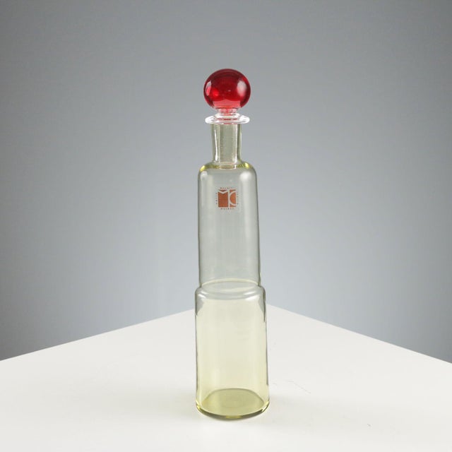 Glass Murano Glass Bottle by Carlo Moretti For Sale - Image 7 of 7