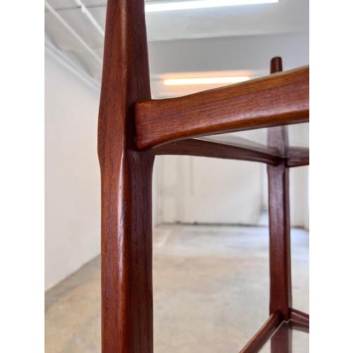 Brown Danish Teak Shelf with Acrylic Glass Panels For Sale - Image 8 of 11