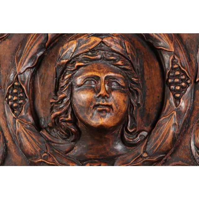 Wood Antique Historicism Cabinet with Lions, 1900s For Sale - Image 7 of 18