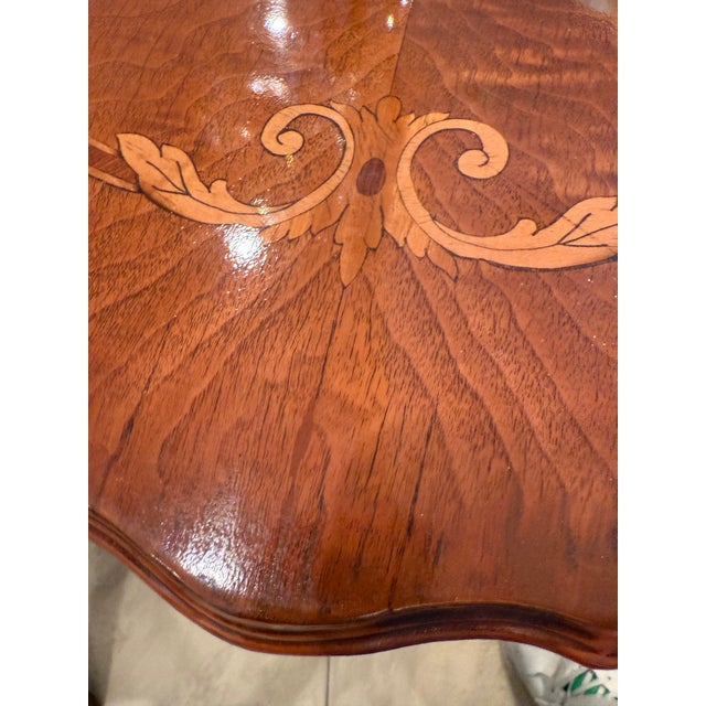 Late 19th Century Gilt Cast Iron Table With Marquetry Top For Sale - Image 9 of 11