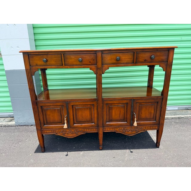 2010s Theodore Alexander Coastal Console Server For Sale - Image 5 of 11