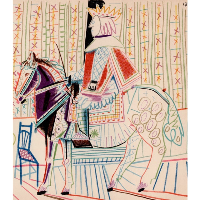 Modern Pablo Picasso, The King, the Horse and the Courtesan, Nude, Lithograph, 1954 For Sale - Image 3 of 8